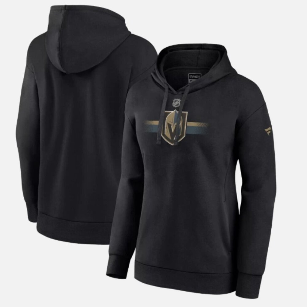 NHL Women's Vegas Golden Knights Authentic Pro Black Pullover Hoodie